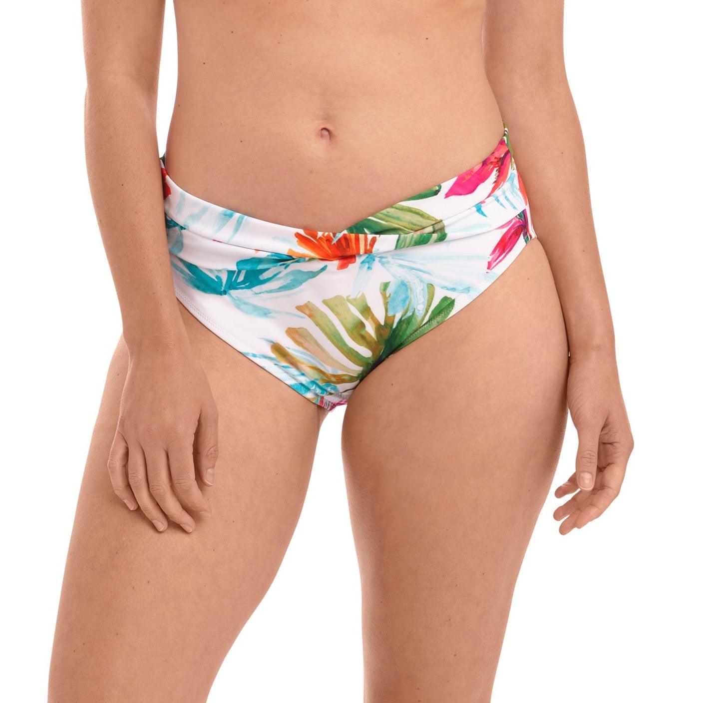 Fantasie "Kiawah Island" Bikini Brief - Lion's Lair Boutique - 2X, ALT, BIK, Bottom, Classic, Fantasie, Fashion, M, Pattern, S, SALE, Swimwear, White, XS - Fantasie