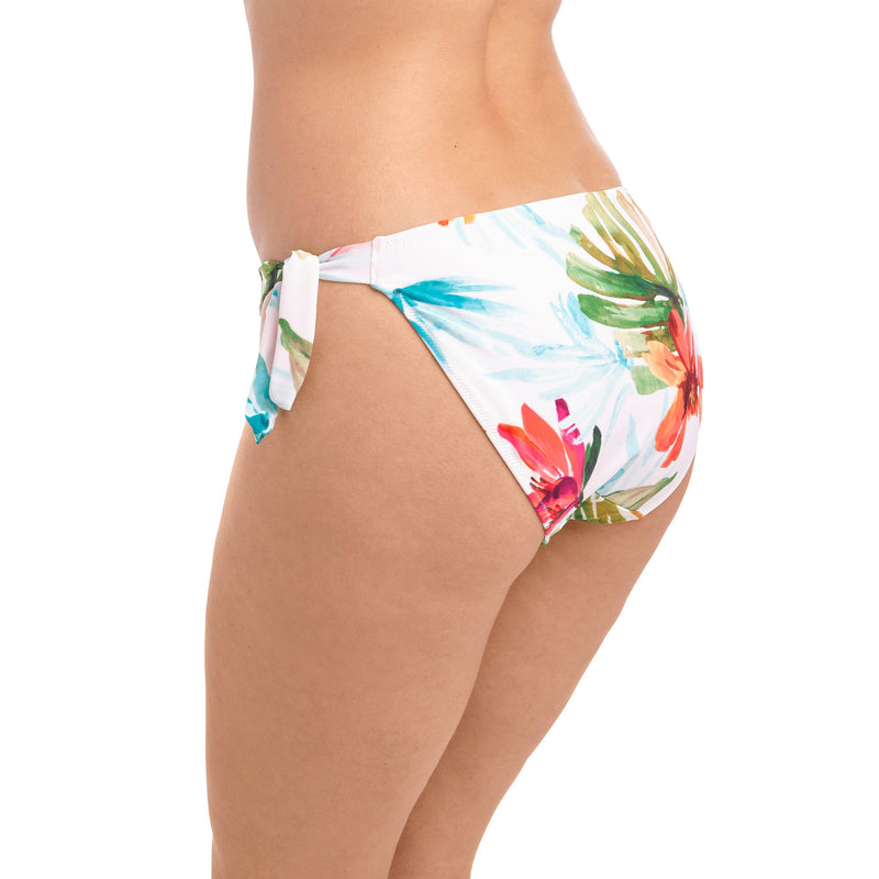 Fantasie "Kiawah Island" Tie Side Bikini Brief - Lion's Lair Boutique - ALT, Bottom, Fantasie, Fashion, L, M, Pattern, S, SALE, Swimwear, TSD, White, XL - Fantasie