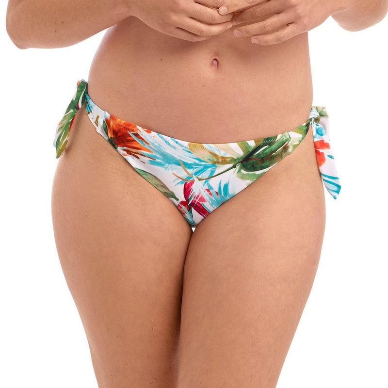 Fantasie "Kiawah Island" Tie Side Bikini Brief - Lion's Lair Boutique - ALT, Bottom, Fantasie, Fashion, L, M, Pattern, S, SALE, Swimwear, TSD, White, XL - Fantasie