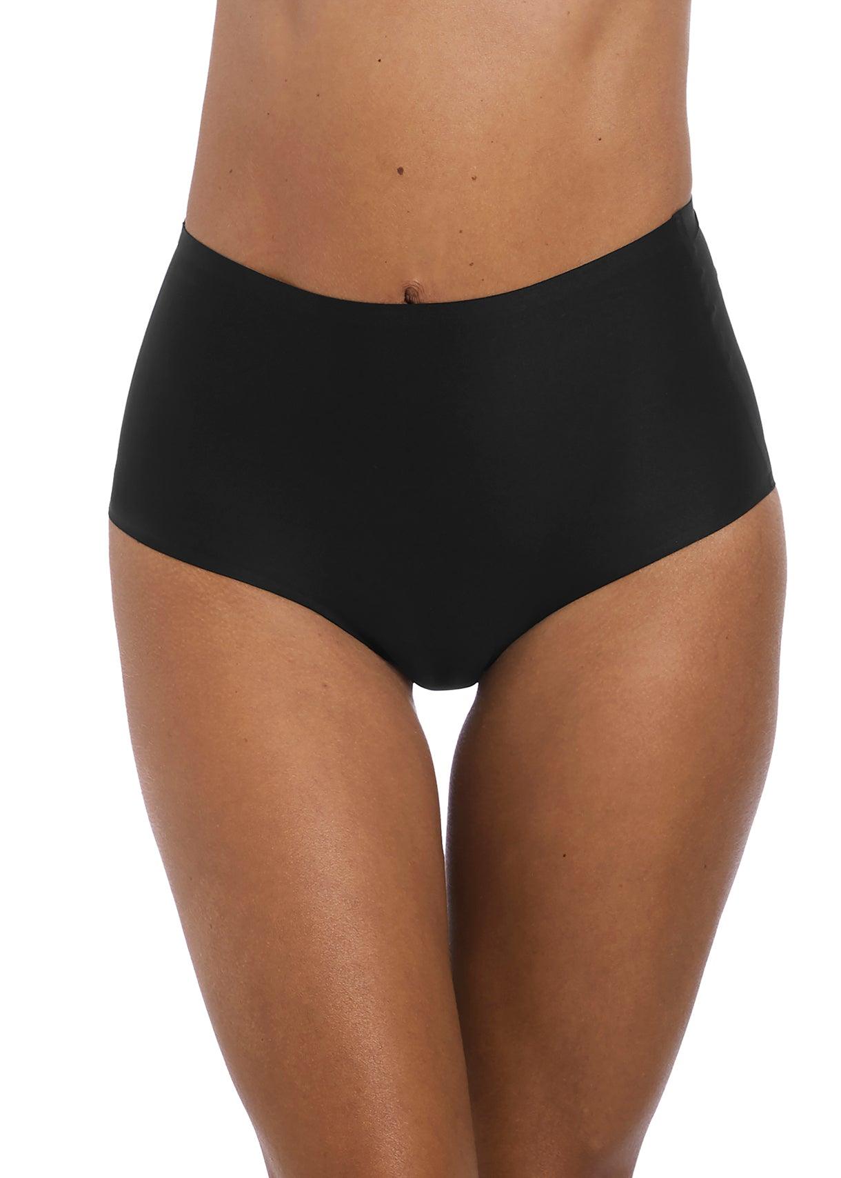 Fantasie "Smoothease" Black Invisible Stretch Full Brief - Lion's Lair Boutique - 2X, continuity, Fantasie, HIW, L, lingerie, M, S, XL, XS - Fantasie