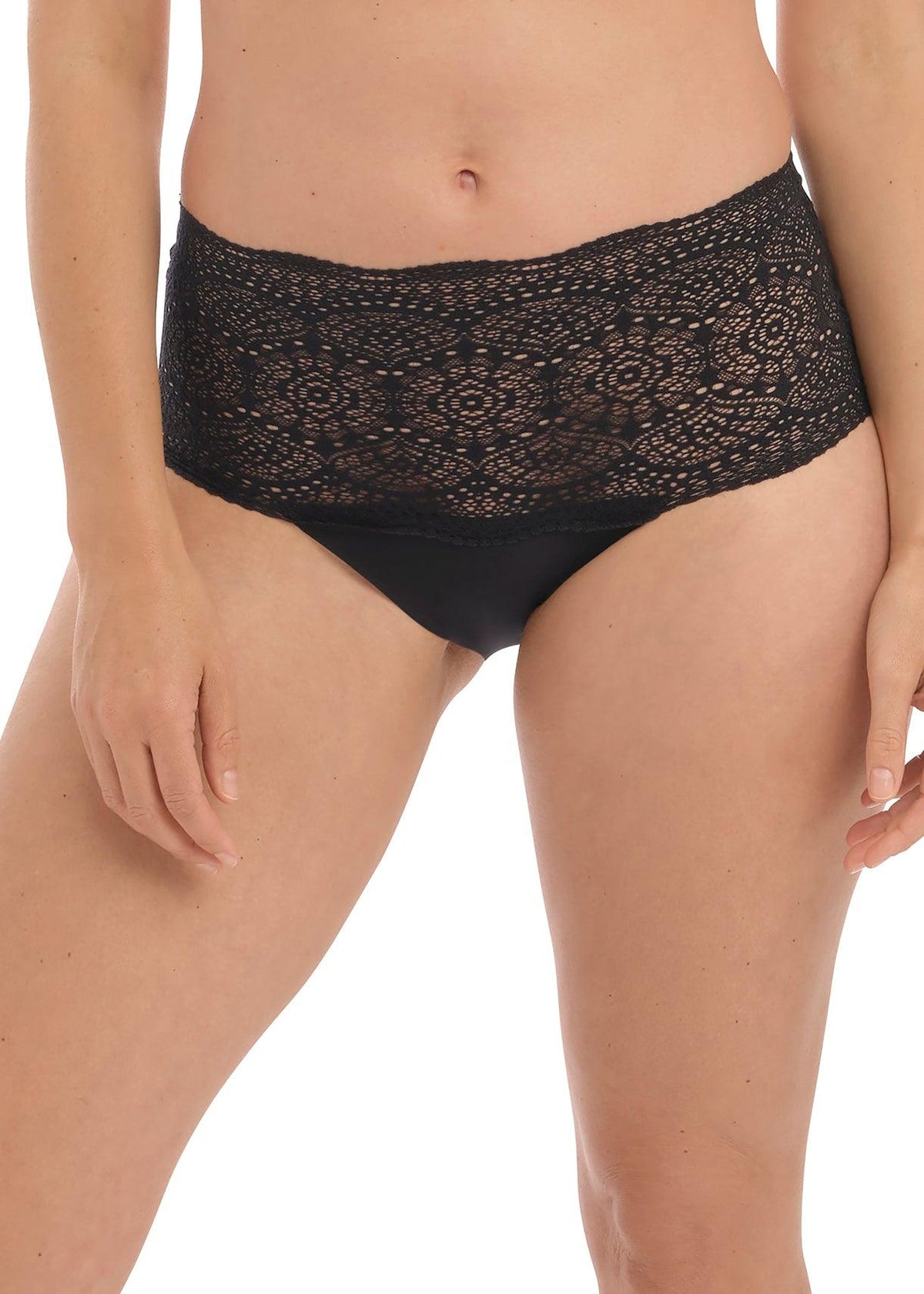 Fantasie "Lace Ease" Black Invisible Stretch Full Brief