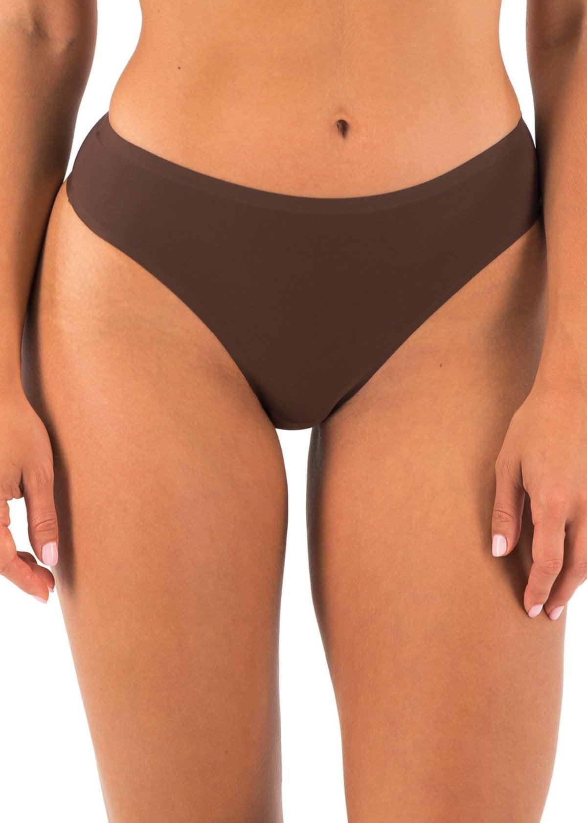 Fantasie "Smoothease" Coffee Roast Invisible Stretch Thong - Lion's Lair Boutique - continuity, Fantasie, L, lingerie, M, S, THG, XL, XS - Fantasie