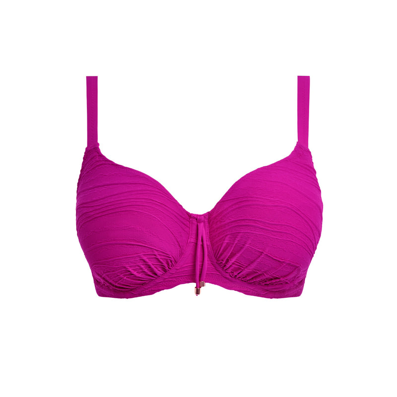 Fantasie "Beach Waves" Bright Fuchsia UW Gatherered Full Cup (D-H)