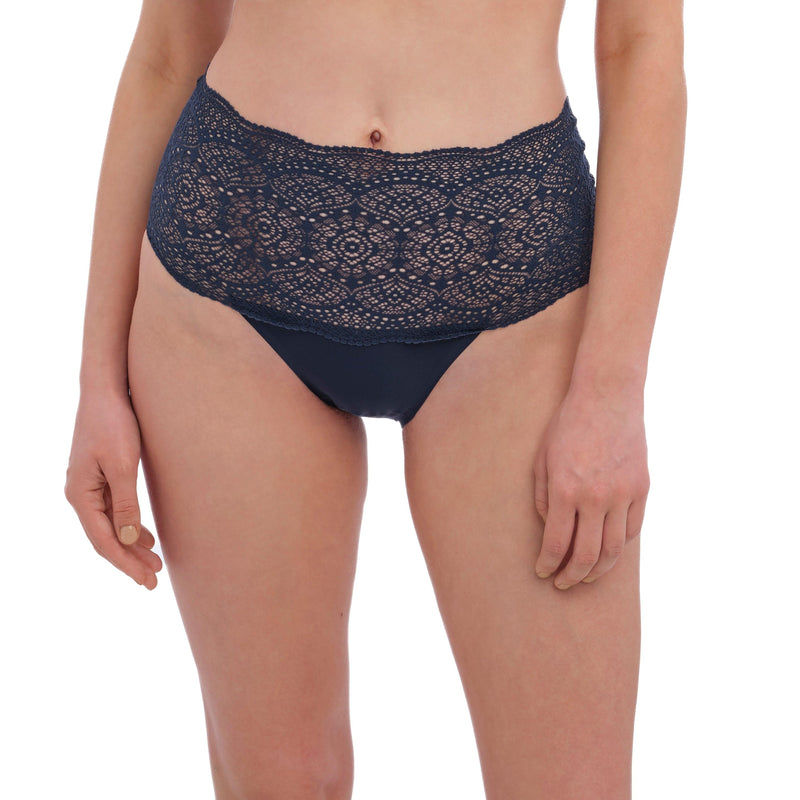 Fantasie "Lace Ease" Navy Invisible Stretch Full Brief - Lion's Lair Boutique - ALT, continuity, Fantasie, HIW, L, lingerie, M, S, XL, XS - Fantasie