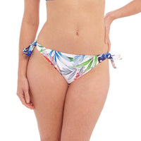 Fantasie "Santa Catalina" Tie Side Bikini Brief - Lion's Lair Boutique - Bottom, Fantasie, Fashion, L, M, Pattern, SALE, Swimwear, TSD, Warehouse, White - Fantasie