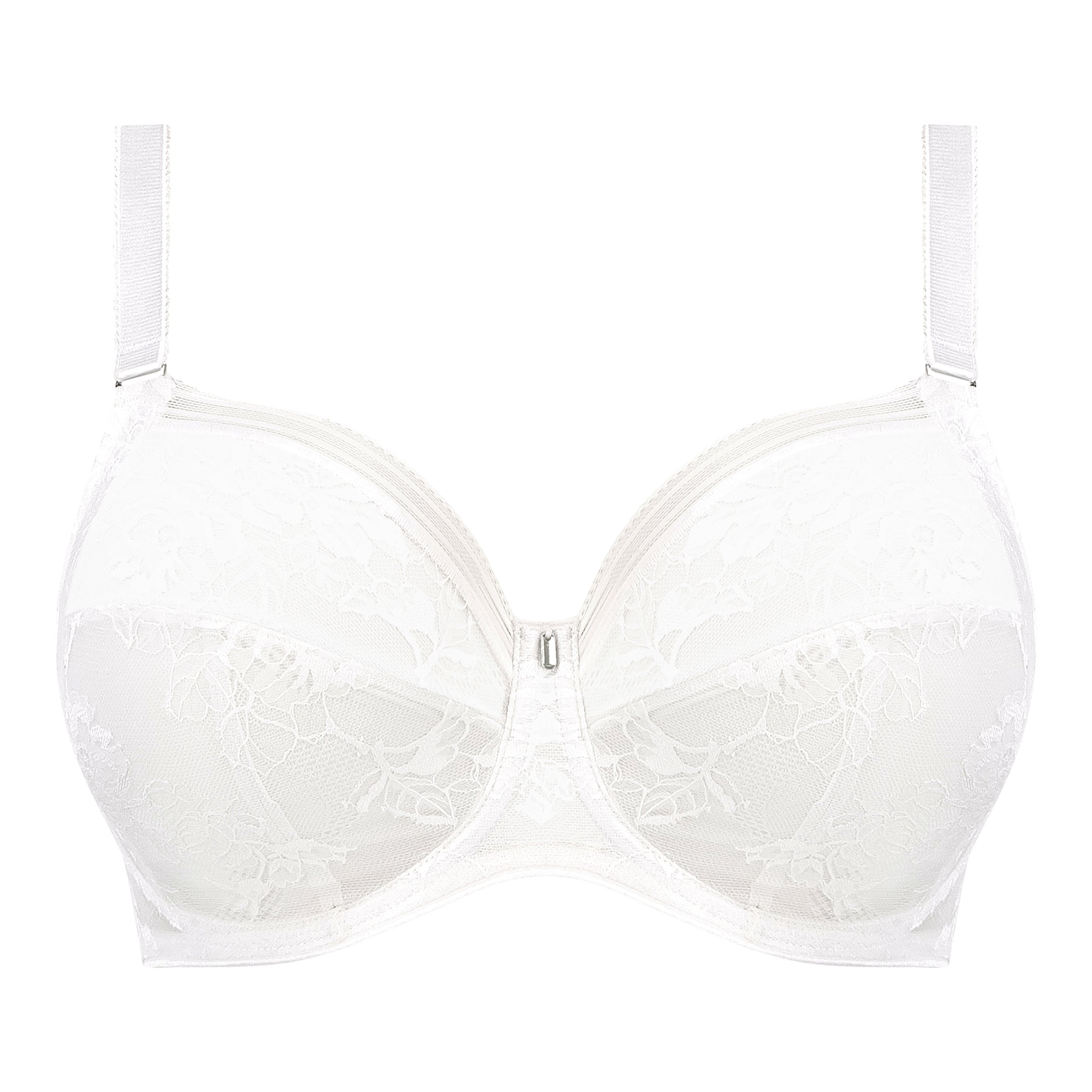 Fantasie "Fusion Lace" White UW Side Support Bra (D-HH)