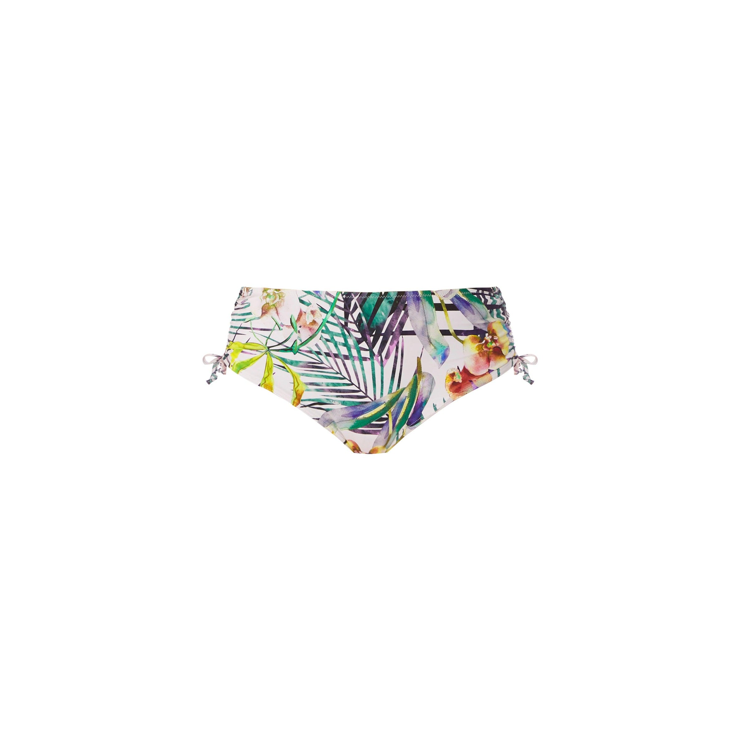 Fantasie "Playa Blanca" Adjustable Leg Short - Lion's Lair Boutique - 2X, ADJ, Adjustable, ALT, Bottom, Fantasie, Fashion, Pattern, SALE, Swimwear, White, XL - Fantasie