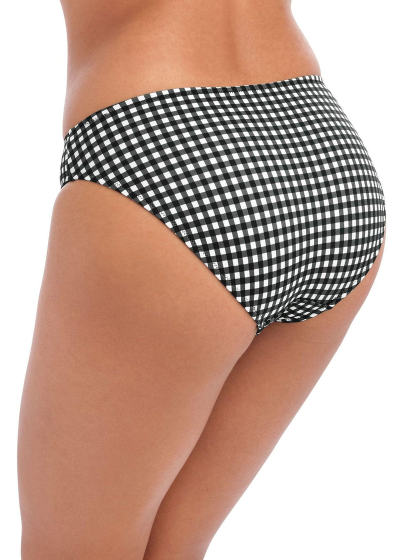 Freya "Check In" Monochrome Bikini Brief - Lion's Lair Boutique - 2X, Black, Bottom, Classic, continuity, Freya, L, M, OCT 2023, Pattern, S, Swimwear, White, XL, XS - Freya