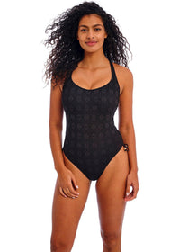 Freya "Nomad Nights" Black UW Swimsuit (D-G) - Lion's Lair Boutique - 1PX, 30, 32, 34, 36, 38, Black, continuity, D, DD, E, F, FEB 2024, FF, Freya, G, One Piece, Solid, Swimwear, UW - Freya