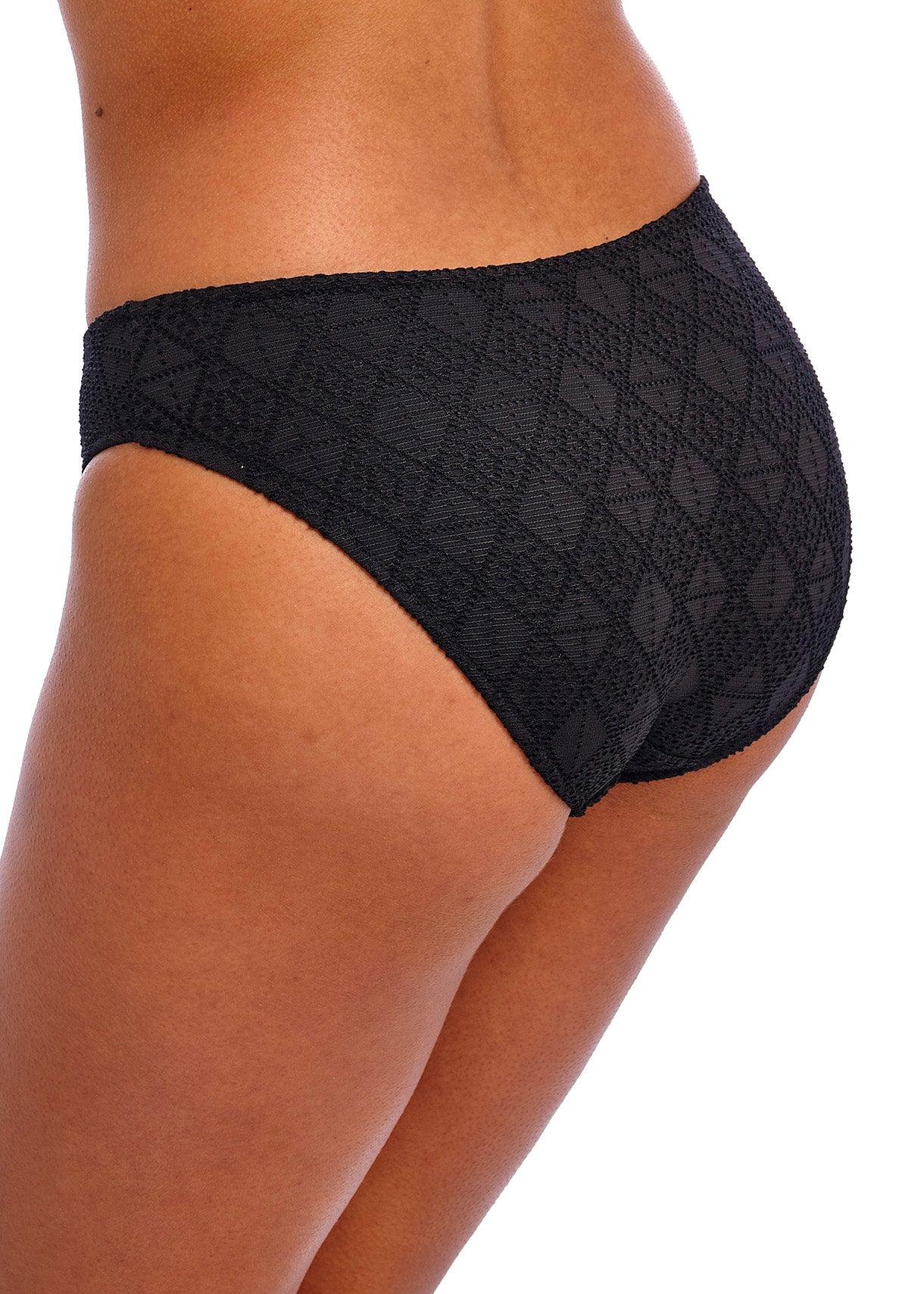 Freya "Nomad Nights" Black Bikini Brief - Lion's Lair Boutique - 2X, BIK, Black, Bottom, continuity, FEB 2024, Freya, HIP, L, M, S, Solid, Swimwear, XL, XS - Freya