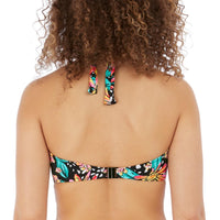 Freya "Wild Daisy" UW Halter Bikini Top (F-G) - Lion's Lair Boutique - 32, 34, 38, Bikini, Black, F, Fashion, FF, Freya, G, Halter, HLT, Pattern, SALE, Swimwear, Top, UW, Warehouse - Freya