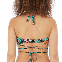 Freya "Wild Daisy" UW Halter Bikini Top (F-G) - Lion's Lair Boutique - 32, 34, 38, Bikini, Black, F, Fashion, FF, Freya, G, Halter, HLT, Pattern, SALE, Swimwear, Top, UW, Warehouse - Freya