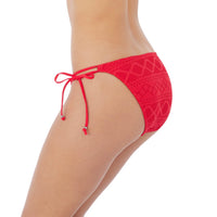 Freya "Sundance" Red Tie Side Bikini Brief