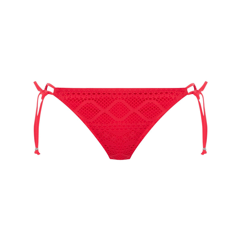 Freya "Sundance" Red Tie Side Bikini Brief
