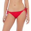 Freya "Sundance" Red Tie Side Bikini Brief