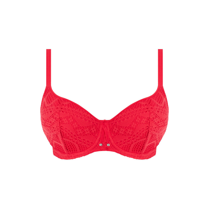 Freya "Sundance" Red UW Sweetheart Padded Bikini Top (E-H)