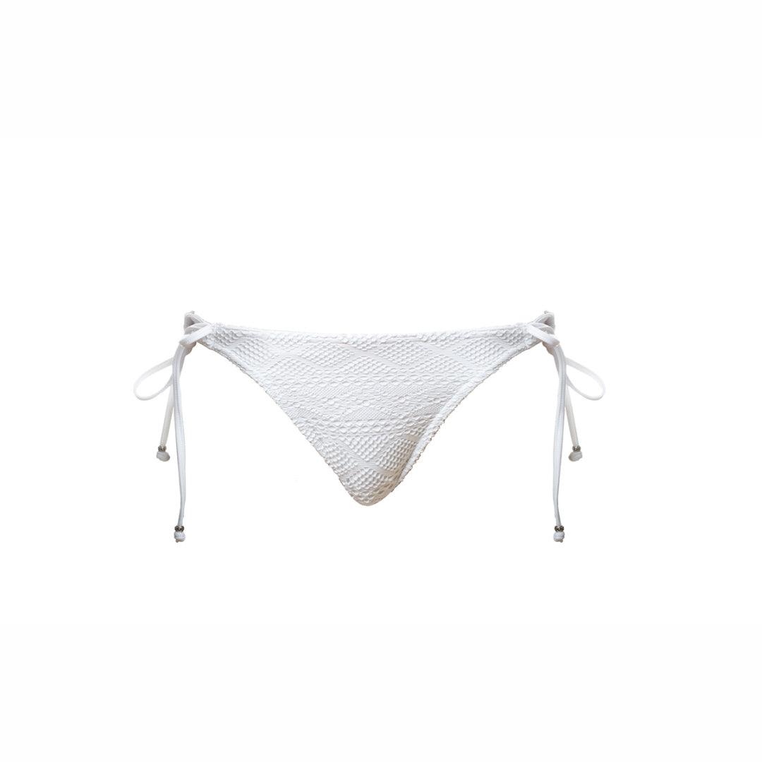 Freya "Sundance" White Tie Side Bikini Brief - Lion's Lair Boutique - ALT, continuity, Freya, L, M, S, SALE, Solid, Sundance, Swimwear, Tie Side, Warehouse, White, XL, XS - Freya