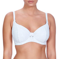 Freya "Sundance" White UW Sweetheart Padded Bikini Top (E-HH) - Lion's Lair Boutique - 30, 32, 34, 36, 38, Bikini, continuity, D, DD, E, F, FF, Freya, G, GG, H, HH, Padded, SALE, Solid, Sundance, Swimwear, Top, UW, UWP, Warehouse, White - Freya