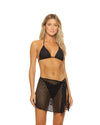 Guria Black Lattice Mini Skirt