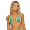 Guria Green Nautical Stripes 3-in-1 Chic Top