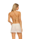 Guria Off-White Lattice Mini Skirt