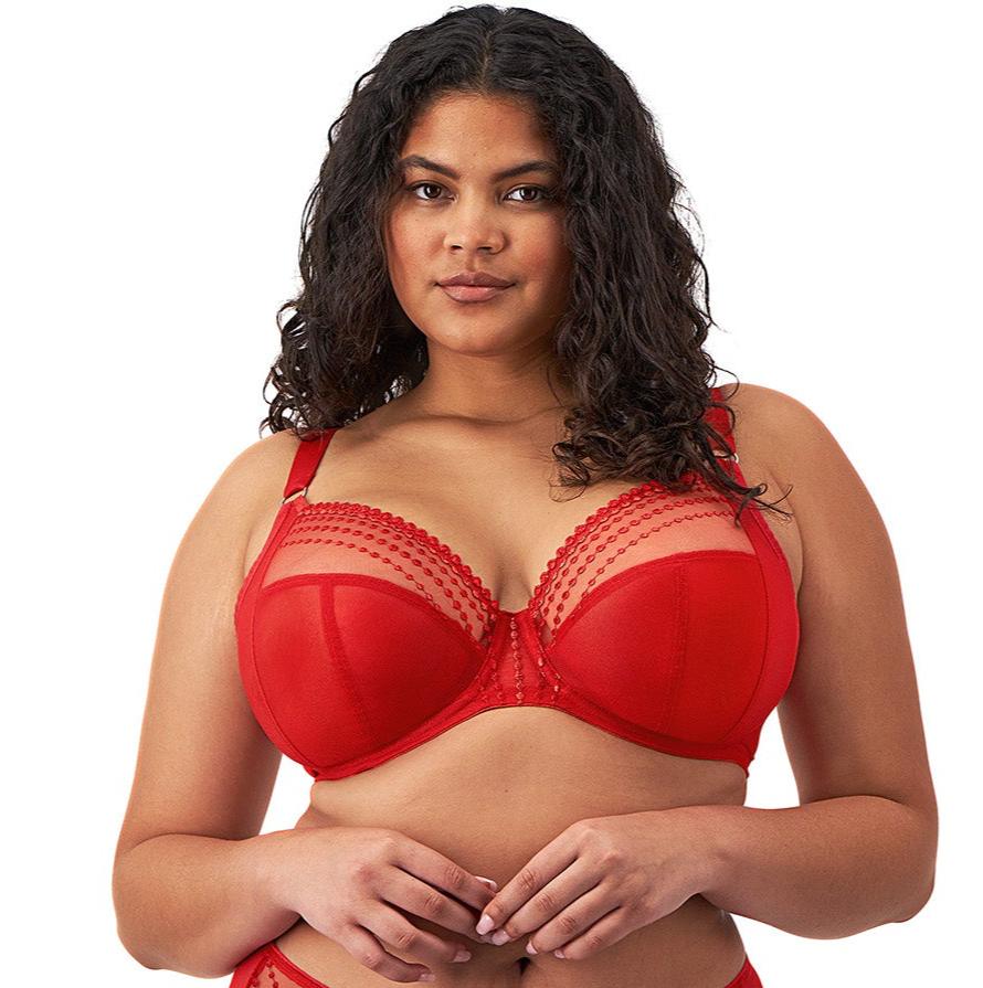 Elomi "Matilda" Haute Red UW Plunge Bra (DD-K)
