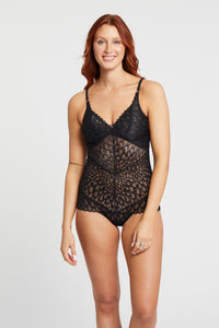 Montelle Black Lacy Bodysuit