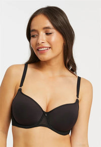 Montelle Black Spacer Balconette Bra (A-F)