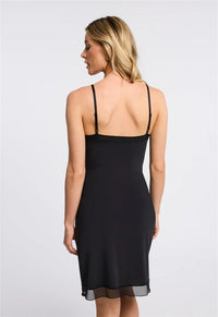 Montelle Black V-Neck Full Length Slip