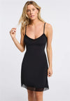 Montelle Black V-Neck Full Length Slip