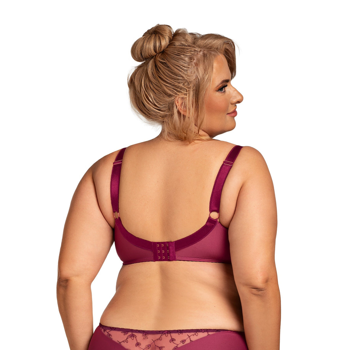 Nessa “Nel” Merlot UW Balcony Bra (J-LL)