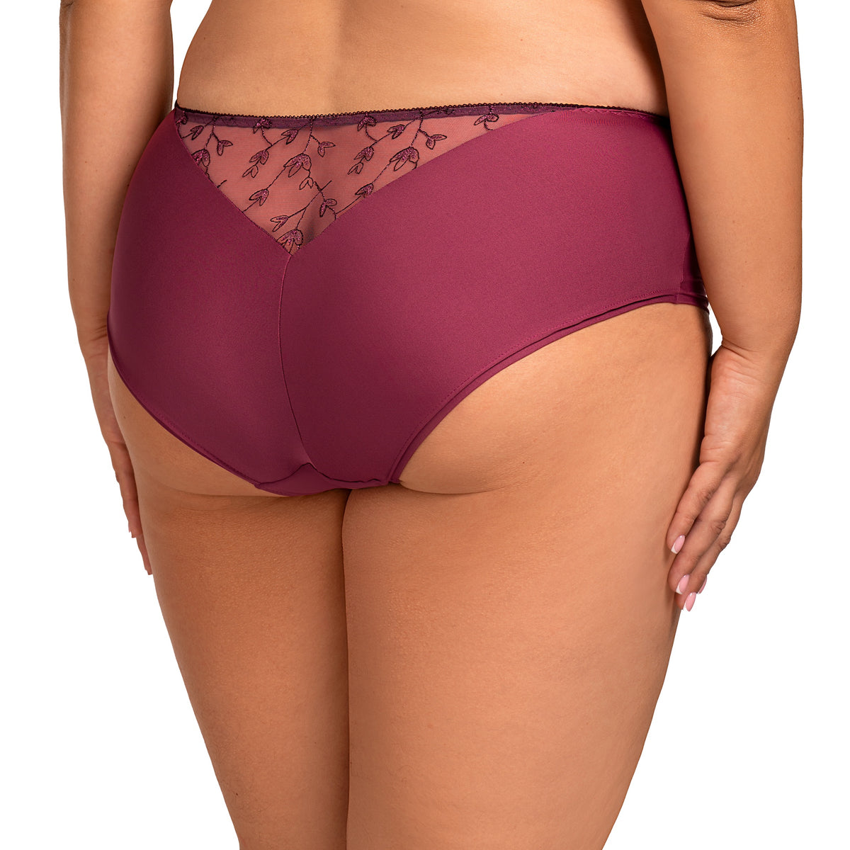 Nessa “Nel” Merlot High Waist Panty