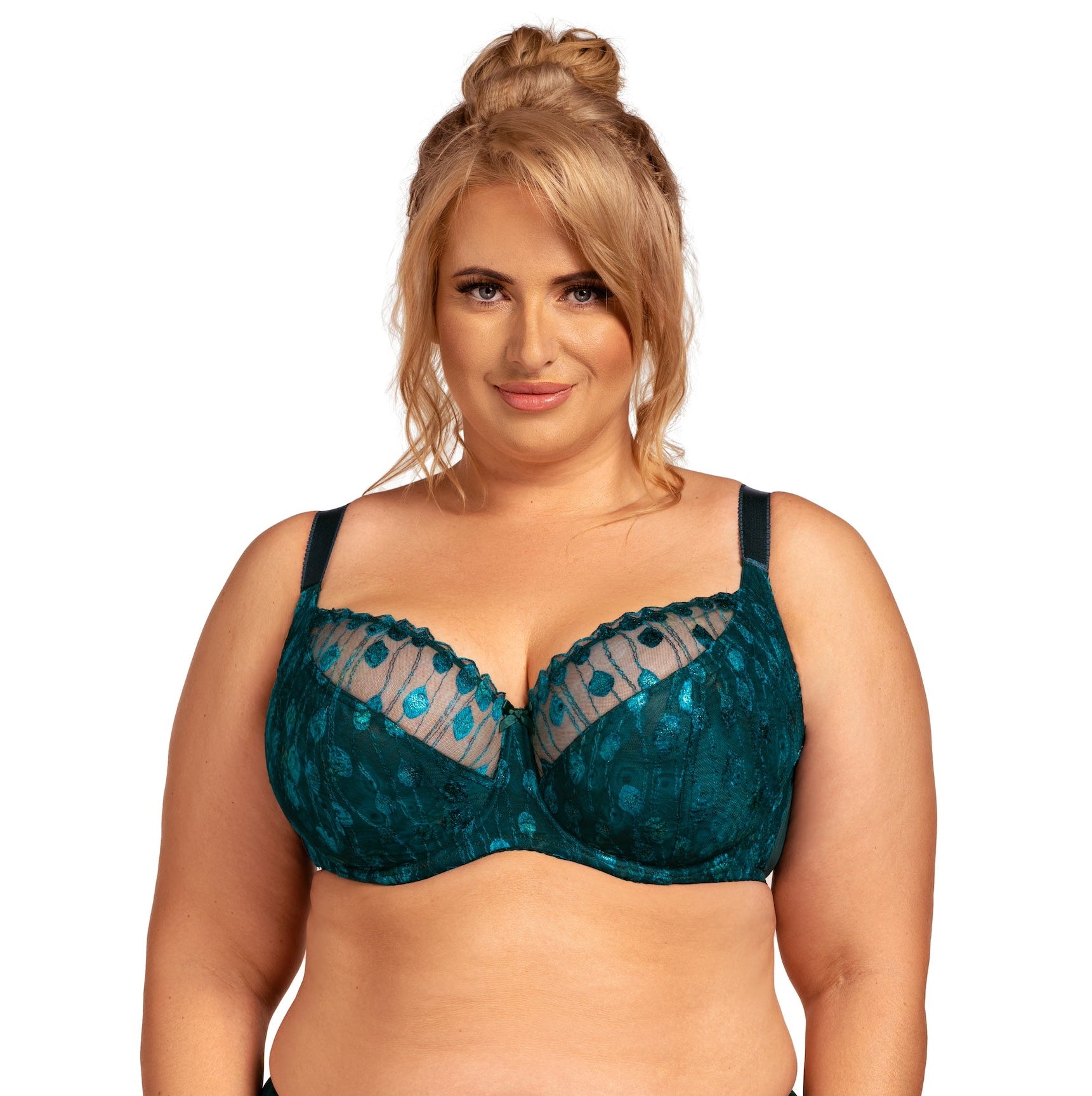 Nessa "Ines" Peacock UW Balcony Bra (46-48 bands)