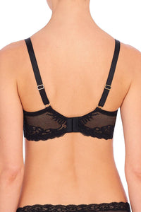 Natori "Feathers" UW Black Full Figure Contour Bra - Lion's Lair Boutique - 30, 32, 34, 36, 38, 40, 42, BSF, continuity, D, DD, E, F, Feathers, FF, lingerie, Natori - Natori