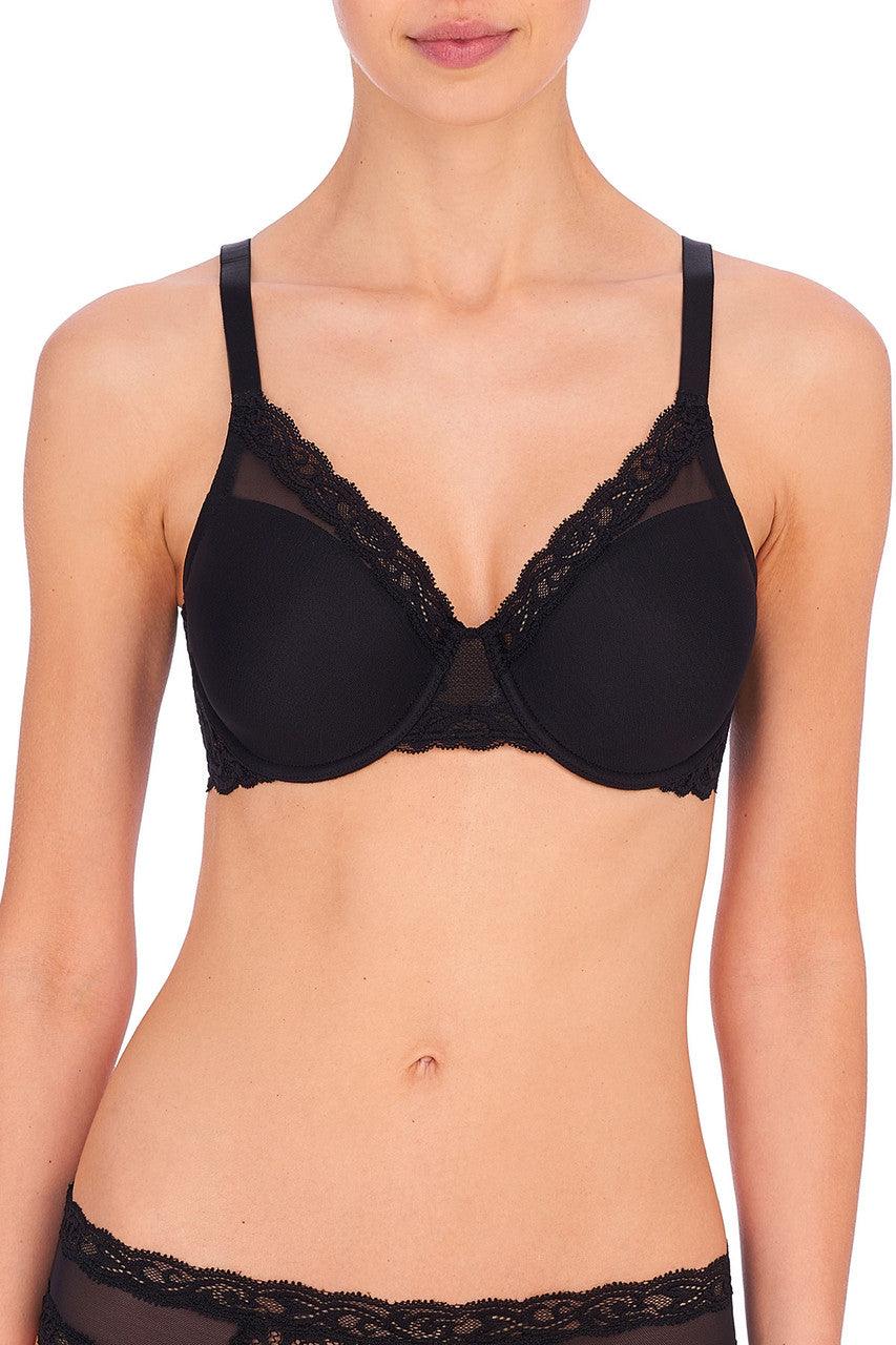 Natori Feathers UW Black Full Figure Contour Bra