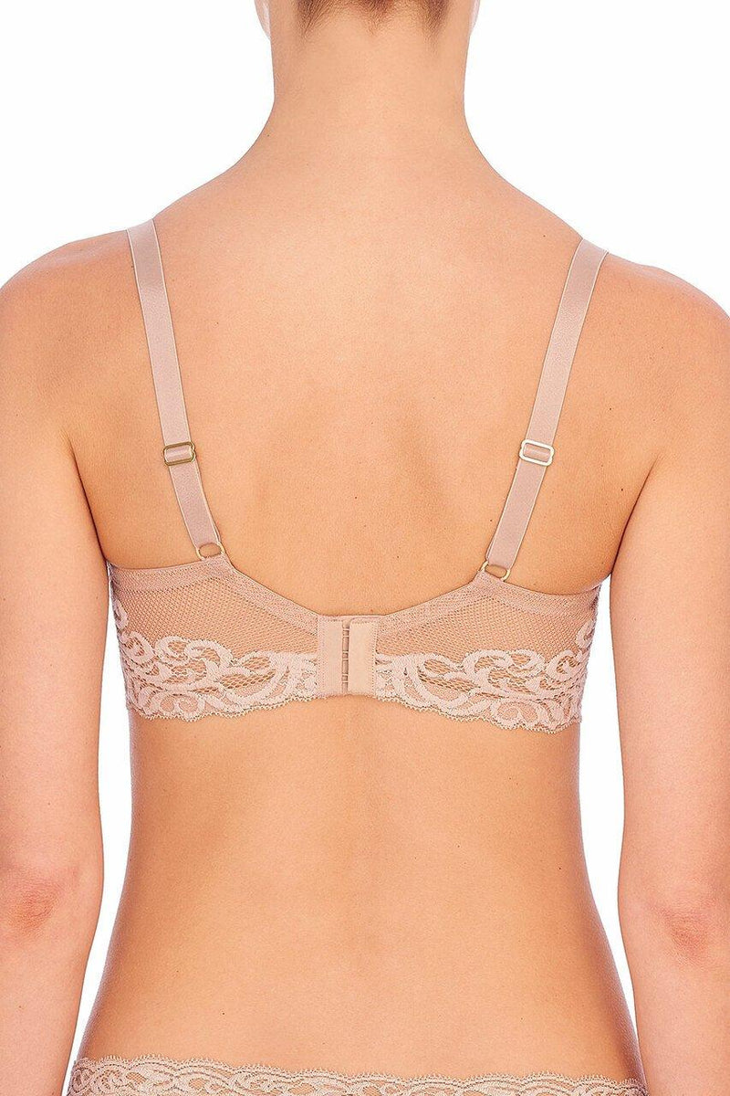 Natori "Feathers" UW Café Full Figure Contour Bra - Lion's Lair Boutique - 30, 32, 34, 36, 38, 40, 42, BSF, continuity, D, DD, E, F, Feathers, FF, lingerie, Natori - Natori