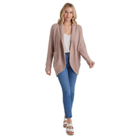 Softies Coco Marshmallow Cocoon Cardigan - Lion's Lair Boutique - 1X, 2X, 3X, continuity, L, M, S, XL - Softies