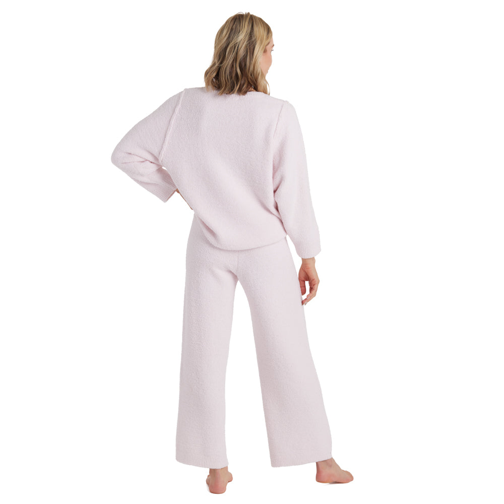 Softies Blush Heather Marshmallow Crew Neck Lounge Set