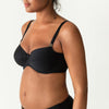 Prima Donna "Cocktail" Black UW Full Cup Bikini Top (E-I)