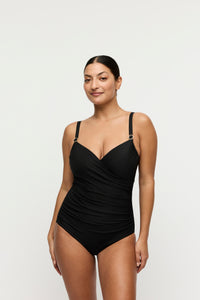 Prima Donna "Delray" Black UW Full Cup Control Swimsuit (C-I)