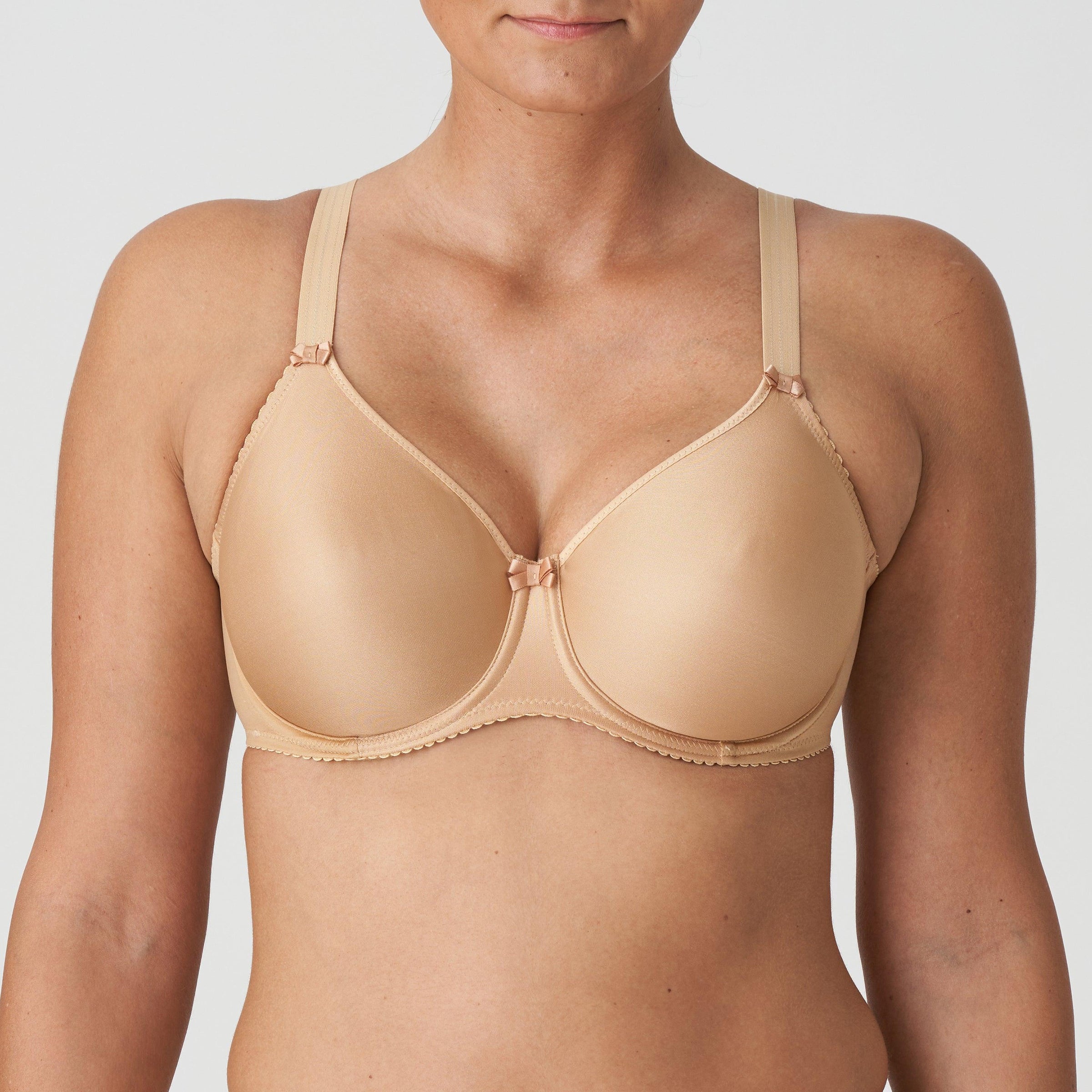 Prima Donna "Satin" Cognac UW Non Padded Full Cup Bra (B-H) - Lion's Lair Boutique - 30, 32, 34, 36, 38, 40, 42, 44, B, BSB, C, continuity, D, E, F, full cup, G, H, lingerie, Prima Donna, seamless - Prima Donna