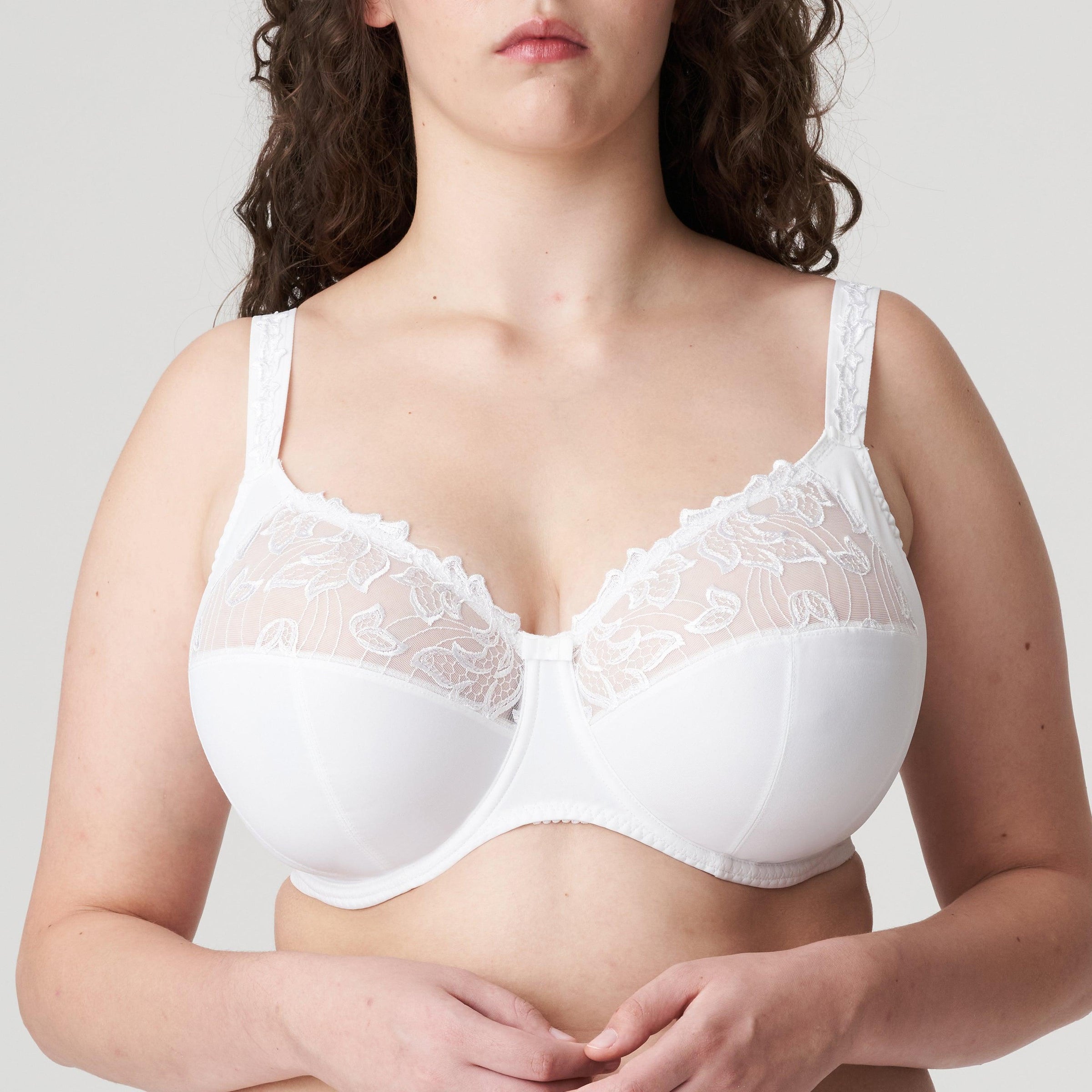 Prima Donna "Deauville" White UW Full Cup Bra (I-K) - Lion's Lair Boutique - 30, 32, 34, 36, 38, 40, 42, 44, 46, 48, 50, B, BR3, C, continuity, D, Deauville, full cup, G, H, I, J, K, lingerie, Prima Donna - Prima Donna