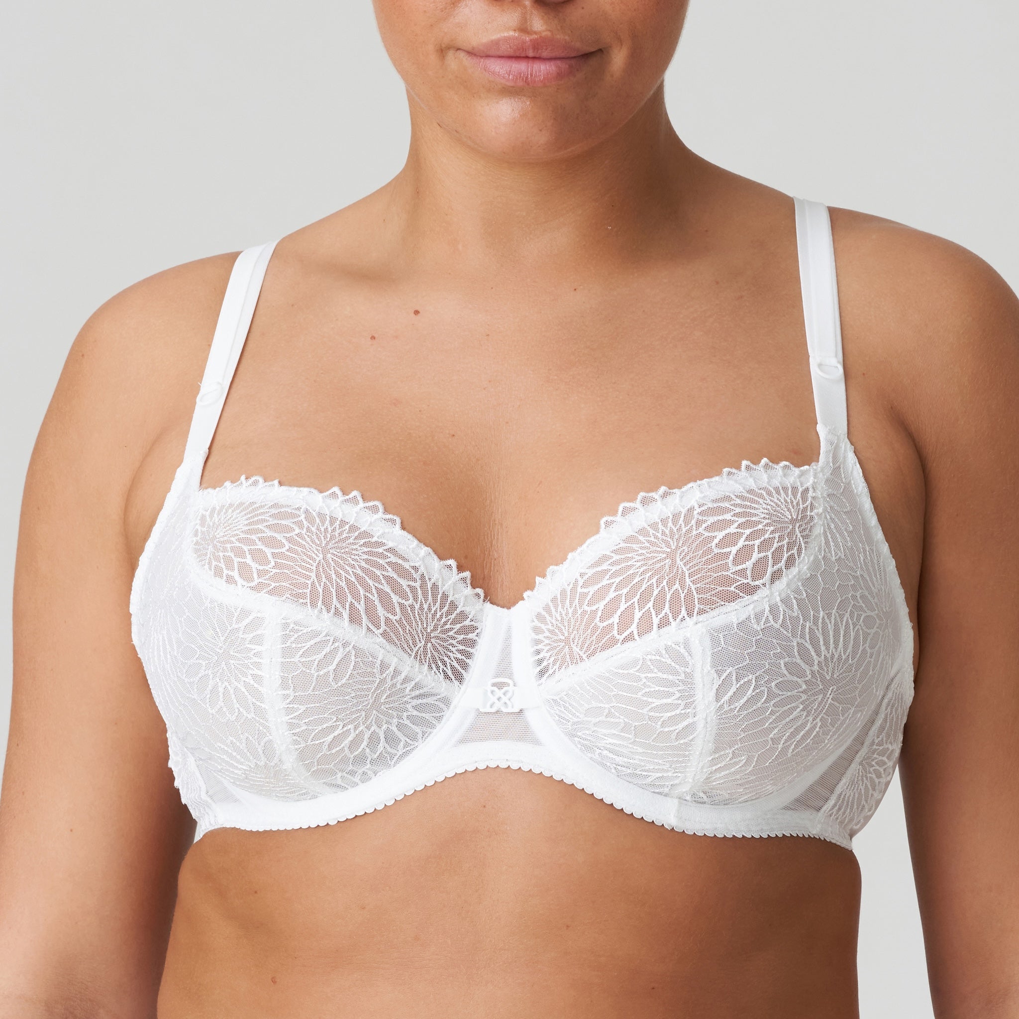 Prima Donna "Sophora" White UW Balcony Bra (C-G)