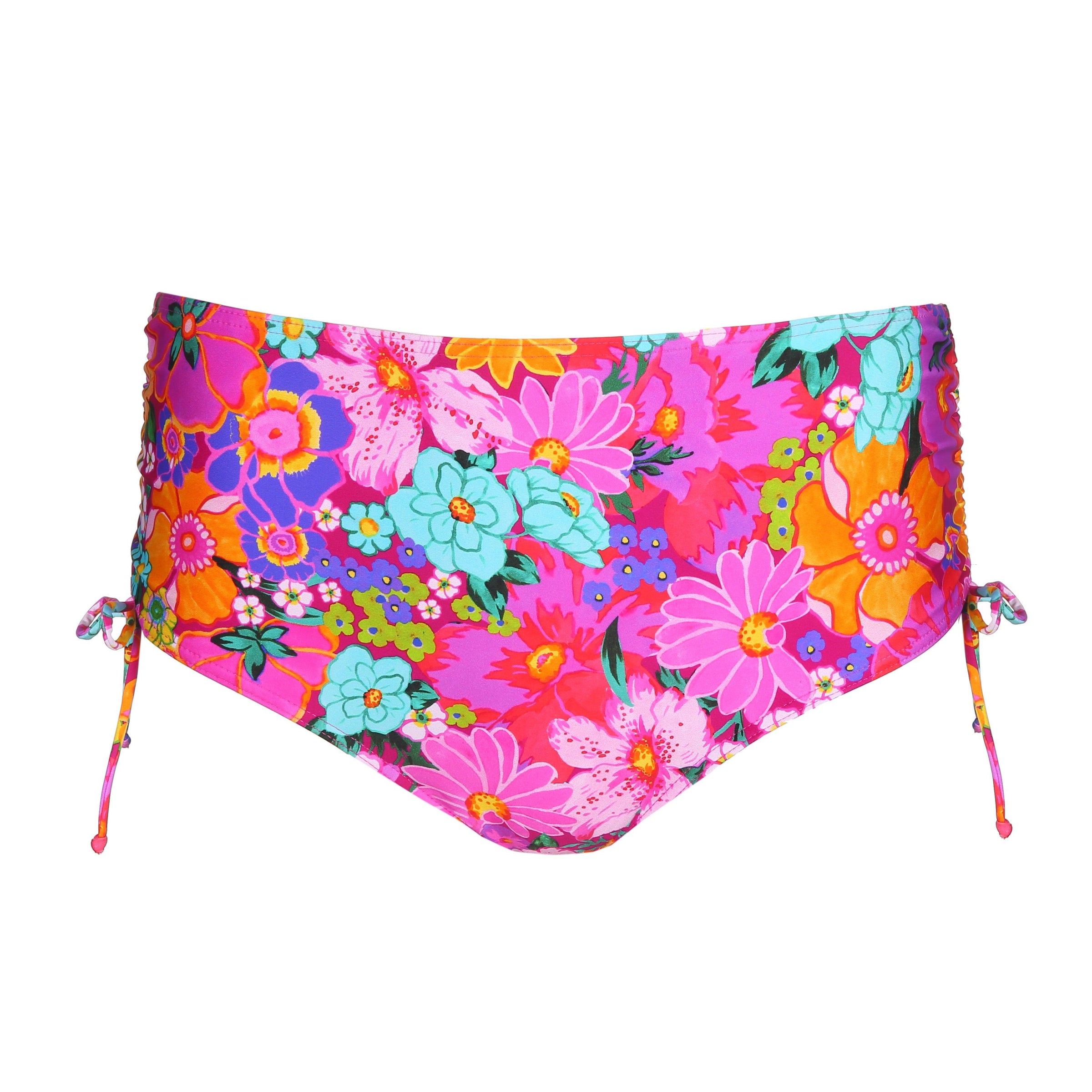 Prima Donna "Najac" Floral Explosion Adjustable Leg Bikini Brief - Lion's Lair Boutique - ADJ, Adjustable, Bottom, Fashion, FEB 2024, L, M, Pattern, Prima Donna, Swimwear, Twist, XL - Prima Donna