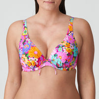 Prima Donna "Najac" Floral Explosion UW Half Padded Plunge Bikini Top - Lion's Lair Boutique - 32, 34, 36, 38, Bikini, D, E, F, Fashion, FEB 2024, G, Padded, Pattern, Prima Donna, Swimwear, Top, TRX, UV - Prima Donna