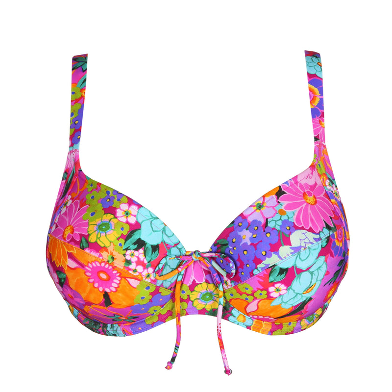 Prima Donna "Najac" Floral Explosion UW Full Cup Bikini (C-I) - Lion's Lair Boutique - 32, 34, 36, 38, 40, 42, 44, 46, 48, Bikini, C, D, E, F, Fashion, FEB 2024, full cup, G, H, I, Pattern, Prima Donna, Swimwear, Top, Twist, UW, UWF - Prima Donna