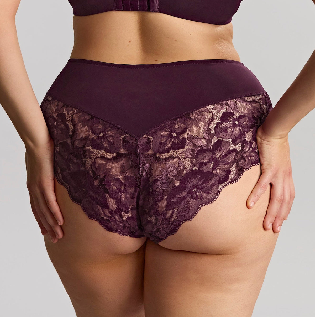 Sculptresse "Amara" Plum Deep Brief