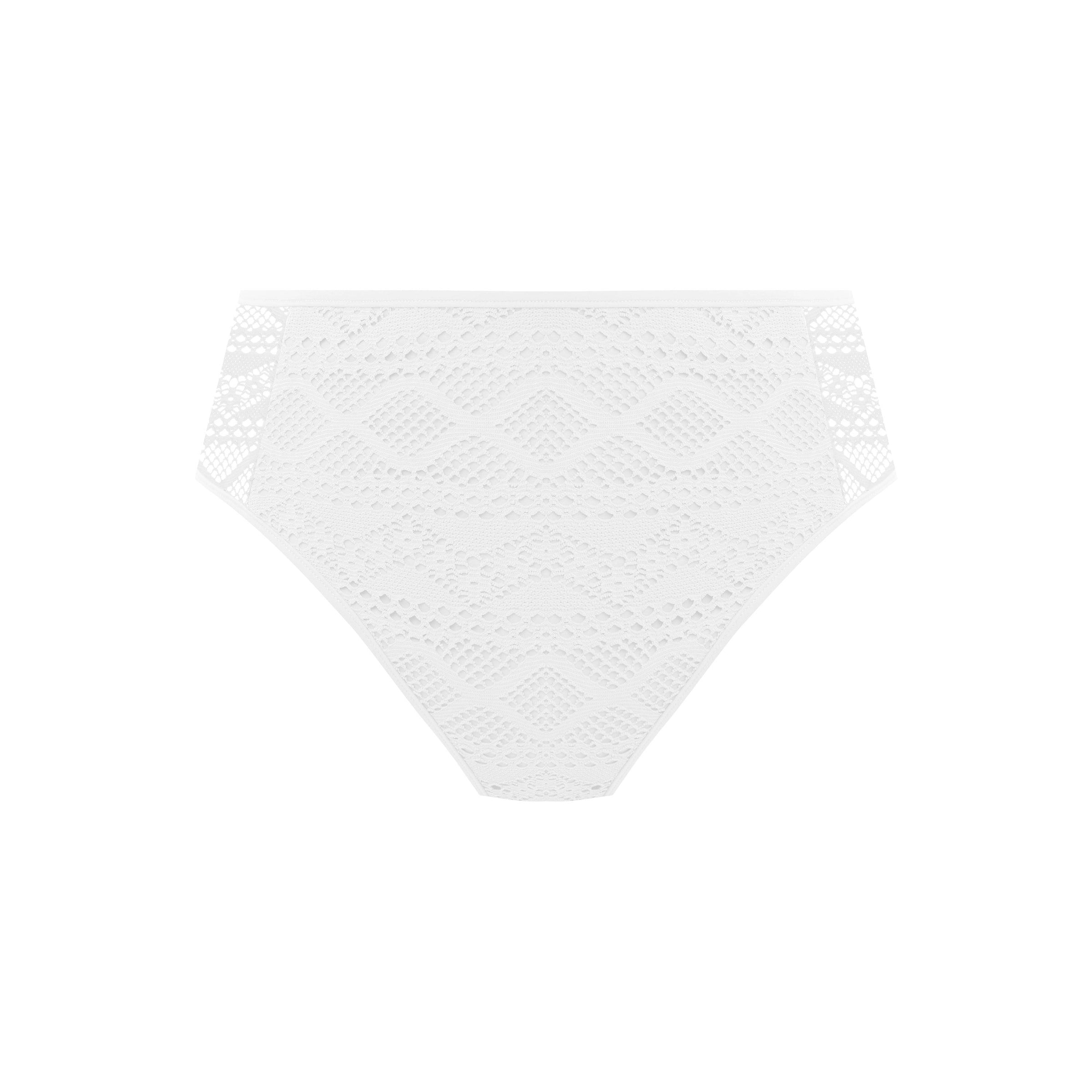 Freya "Sundance" White High Waist Bikini Brief - Lion's Lair Boutique - 2X, ALT, Bottom, continuity, Freya, HIW, L, M, S, SALE, Solid, Sundance, Swimwear, Warehouse, White, XL, XS - Freya