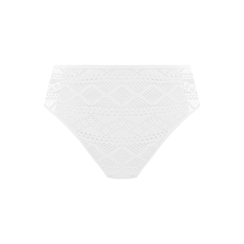 Freya "Sundance" White High Waist Bikini Brief - Lion's Lair Boutique - 2X, ALT, Bottom, continuity, Freya, HIW, L, M, S, SALE, Solid, Sundance, Swimwear, Warehouse, White, XL, XS - Freya