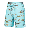 Saxx "Oh Buoy" Shark Skhool Aqua 7" Trunks